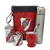 SET MATERO RIVER PLATE MODELO ESCUDO C/PORTATERMO, TERMO 1 L MATE ACERO Y YERBERA AZUCARERA