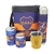 SET MATERO BOCA JUNIORS C/PORTATERMO FORRADO ECOCUERO, TERMO 1 L MATE AMARILLO ACERO Y YERBERA AZUCARERA