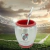 MATE ACERO Y PLASTICO GRABADO COLOR RIVER PLATE CON BOMBILLA ACERO INOX.