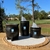 SET MATE CAMIONERO GAJOS PELOTA + LATAS YERB. AZUC. C/BOMBILLA ACERO - RACING CLUB