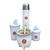 Set matero RIVER PLATE con Mate camionero, bombilla acero inox. termo acero 1 lt. y latas yerbero azucarera - Personalizable - comprar online