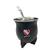 MATE CAMIONERO de CUERO C/BOMBILLA ACERO INOX. INDEPENDIENTE IMPRESO COLOR - PERSONALIZABLE