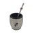MATE ACERO Y PLASTICO GRABADO RIVER PLATE CON BOMBILLA