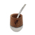 MATE MADERA Y ALUMINIO RIVER PLATE C/BOMBILLA GRABADA
