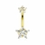 Piercing de ombligo CRISTAL GOLD III - AGUA BENDITA