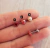 Piercing cierre a rosca ROJO/BEIGE
