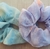 Scrunchie PASTEL celeste/violeta