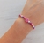 Pulsera HAPPY fucsia