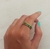 Anillo MARS verde oscuro