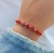 Pulsera hilito OJOS red