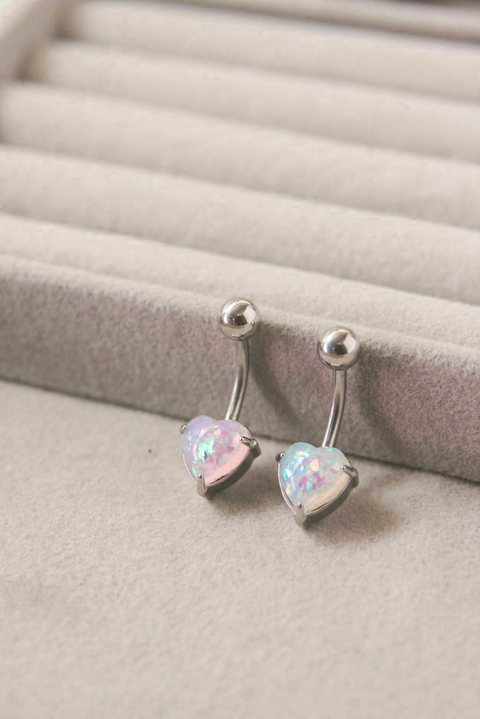 Piercing de ombligo CUORE ÓPALO