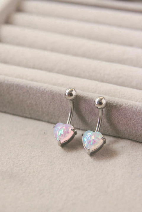 Piercing de ombligo CUORE ÓPALO