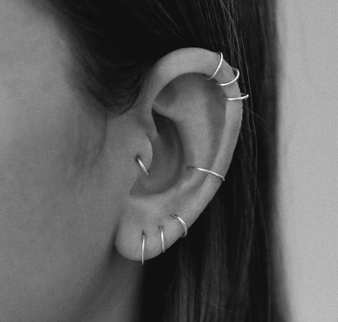 Argollita piercing COTI - comprar online