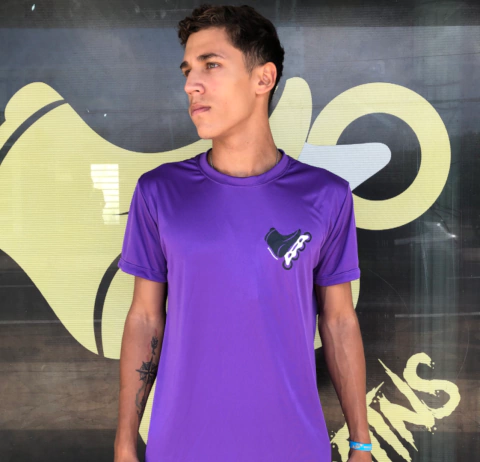 CAMISETA RESPIRAMOS PATINAÇÃO - ROXO - comprar online