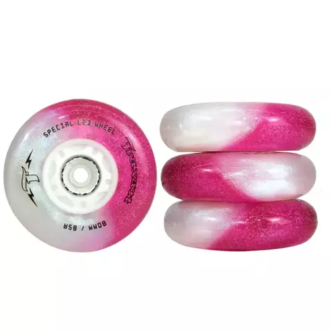 RODA TRAXART LED SPECIAL GLITTER 80MM - 4 UND - comprar online