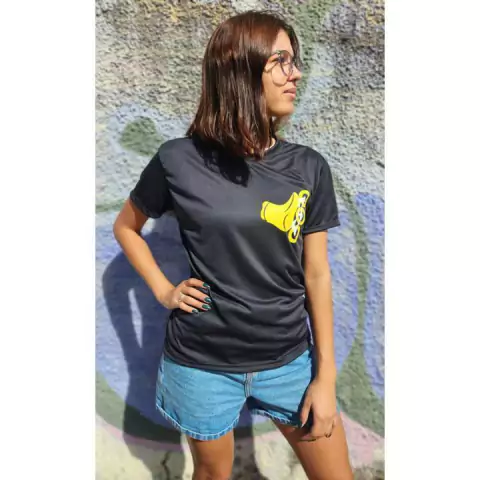 CAMISETA RESPIRAMOS PATINAÇÃO - PRETO