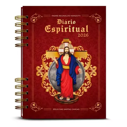 DIARIO ESPIRITUAL 2026 - PADRE REGINALDO MANZOTTI - CAPA CLASSICA - ASSOCIACAO EVANGELIZAR E PRECISO