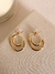 Argola Dupla Banho Ouro 18K