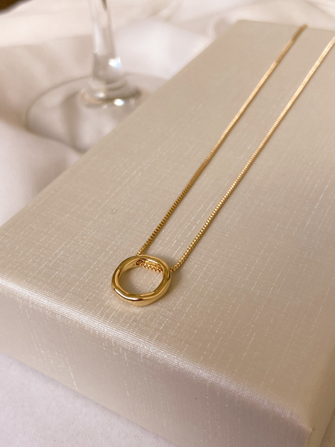 Colar Minimal Banho Ouro 18K
