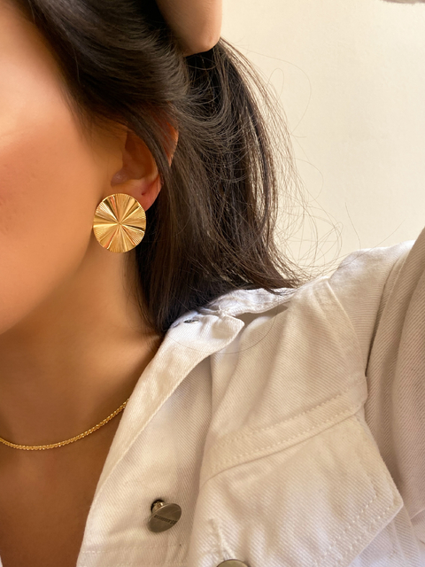 Brinco Margot Banho Ouro 18K
