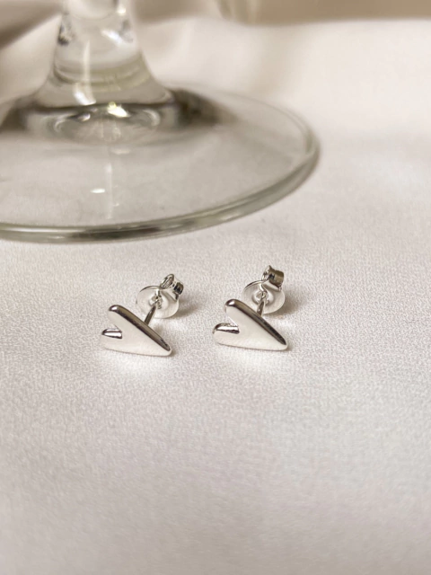 Brinco Valentine Prateado