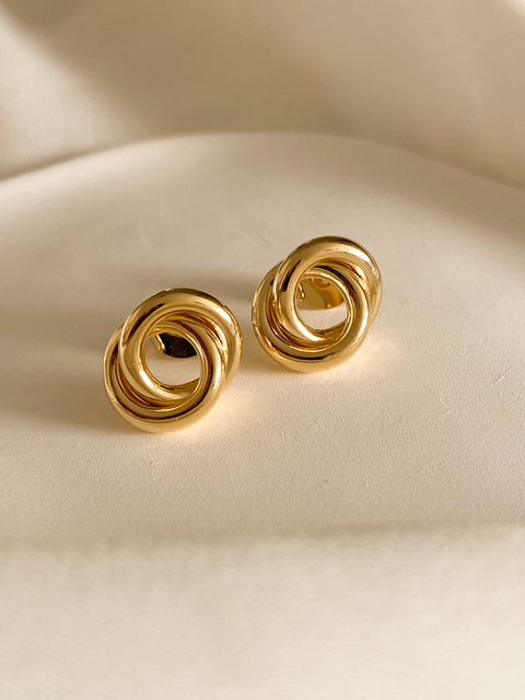 Brinco Ninho Banho Ouro 18K - comprar online