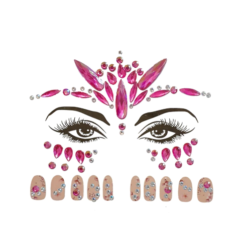 Stickers, strass para la cara y uñas - tienda online