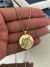 Colar Personalizável - Medalha G Banhado a ouro 18k (LEIA A DESCRIÇÃO) - comprar online