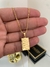 CORRENTE VENEZIANA FECHO TRADICIONAL (1mm) + PINGENTE PLACA TUDO POSSO 2X1,1cm - BANHADO A OURO 18K - loja online