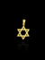 PINGENTE ESTRELA DE DAVI - 2x2cm - BANHADO A OURO 18K