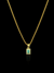 CORRENTE VENEZIANA FECHO TRADICIONAL (1mm) + PINGENTE CRAVEJADO 1,3X0,6cm - BANHADO A OURO 18k - comprar online