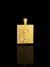 PINGENTE PLACA C/ FACE DE CRISTO - 2,5x2,2cm - BANHADO A OURO 18K