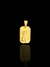 PINGENTE PLACA NOSSA S. DE APARECIDA - 1,5x2cm - BANHADO A OURO 18K -