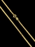 CORRENTE PIASTRINE FECHO TRADICIONAL (2mm) - BANHADA A OURO 18K
