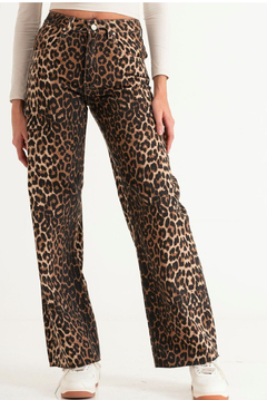 Jean Isostasia WIDE LEG ANIMAL PRINT