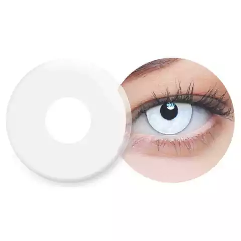 Lente de contato Branca