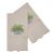 Toalha de Lavabo Linho Misto Roma Bege Com Bordado Vaso Samambaia - buy online