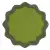 Bicolor Ondulado Waterproof Placemat Kiwi