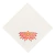 Guardanapo Off White com Bordado Borboleta Laranja