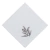 Grey Napkin with Grey Foliage embroidery