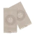 Beige Guest Toilet Towell with Monogram - buy online