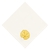 Guardanapo Off White com Bordado Lotus Amarelo