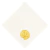 Guardanapo Off White com Bordado Lotus Amarelo