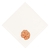 Guardanapo Off White com Bordado Lotus Laranja