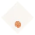 Guardanapo Off White com Bordado Lotus Laranja