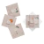 Acrylic Box With Cocktail Napkins - Beige with Glasses Embroidery - buy online