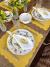 Guardanapo Off White com Bordado Tulipa Amarela - comprar online