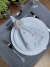 Grey Napkin With Small Bees embroidery on internet