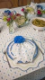 Piazze Printed Napkin Blue and Green on internet