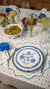 Toalha de Mesa Estampada Piazze Azul - comprar online